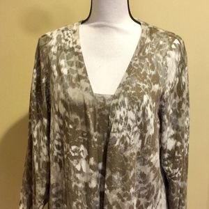 Chico's Cardigan Sweater and Matching Shell